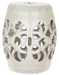 Safavieh Imperial Vine Garden Stool, ACS4539 - Cream