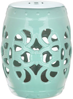 Safavieh Imperial Vine Garden Stool, ACS4539 - Light Blue