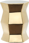 Safavieh Modern Hexagon Garden Stool , ACS4542 - Plated Gold