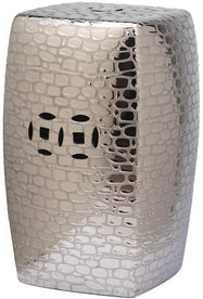 Safavieh Jasmine Garden Stool, ACS4544 - Silver