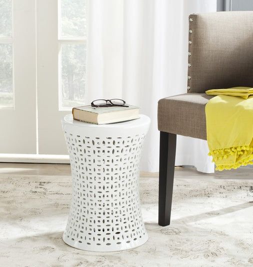 Safavieh Camilla Garden Stool, ACS4550 - White