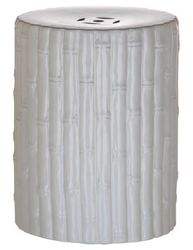Safavieh Bamboo Garden Stool, ACS4553 - White