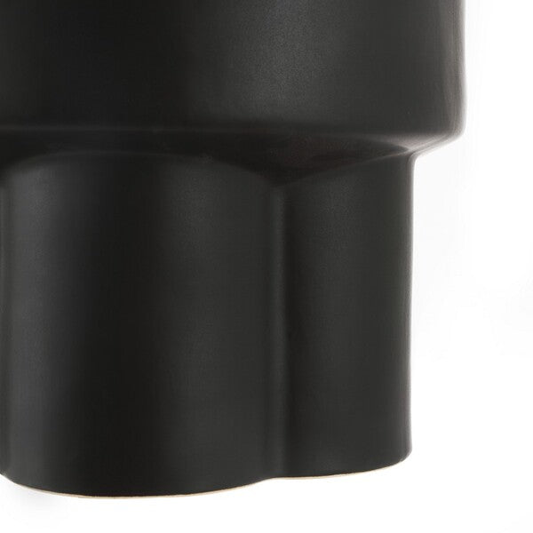Safavieh Cordiz, 14.25 Inch, Ceramic Garden Stool, ACS4593 - Matte Black