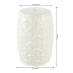 Safavieh Seina, 17 Inch, Cream, Ceramic Garden Stool, ACS4594 - Cream