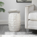 Safavieh Seina, 17 Inch, Cream, Ceramic Garden Stool, ACS4594 - Cream