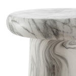 Safavieh Noldita, 15.75 Inch, Ceramic Garden Stool, ACS4607 - White Marble