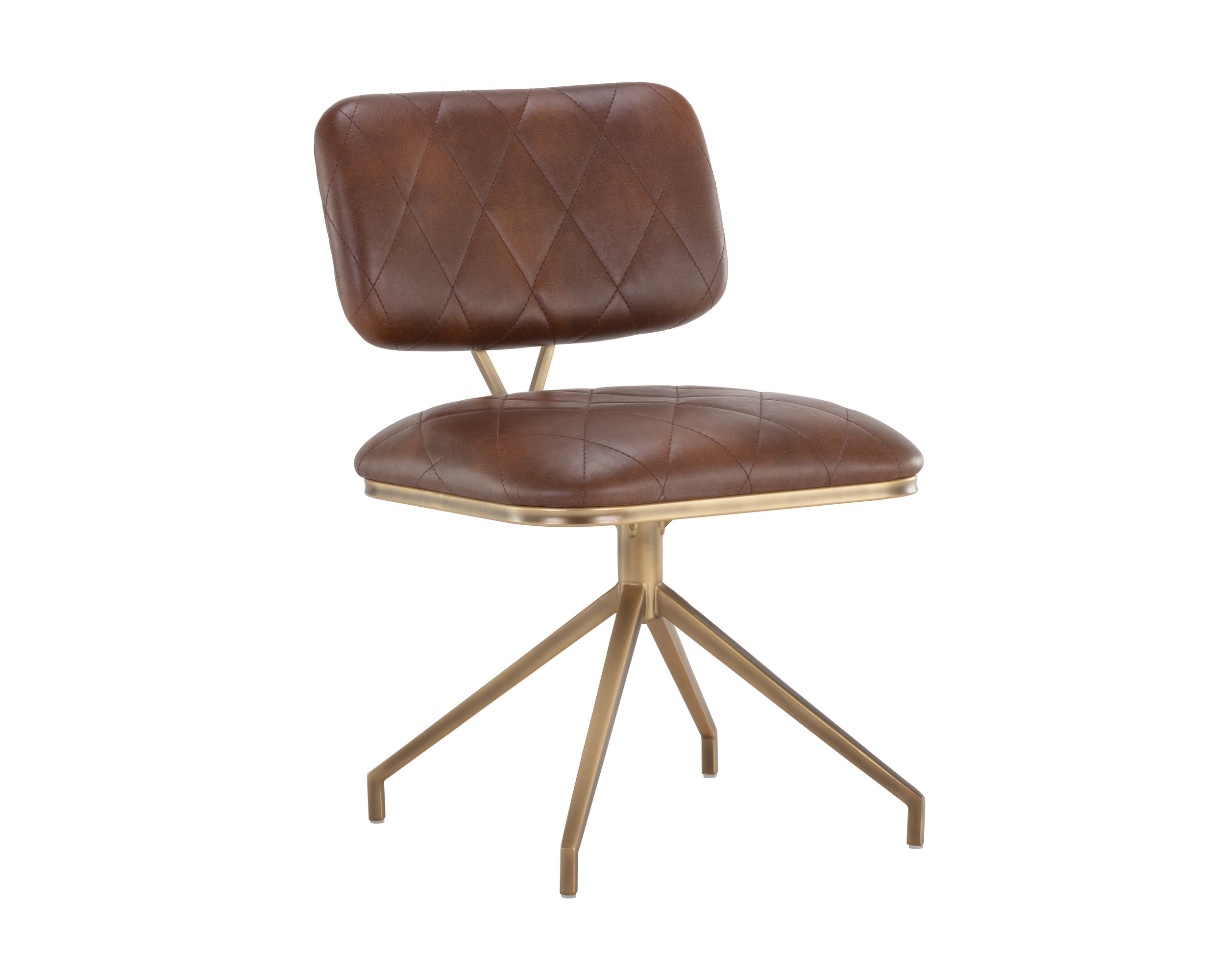 Virtu Swivel Dining Chair - Bravo Cognac