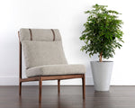 Elanor Lounge Chair - Walnut  Altro Cappuccino