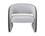 Rosalia Lounge Chair - Mina Light Grey / Meg Ash