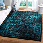 Safavieh Adirondack 109 Rug, Black, ADR109 - Black / Teal