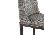 Elisa Dining Chair - Grey Oak  Naya Check Black