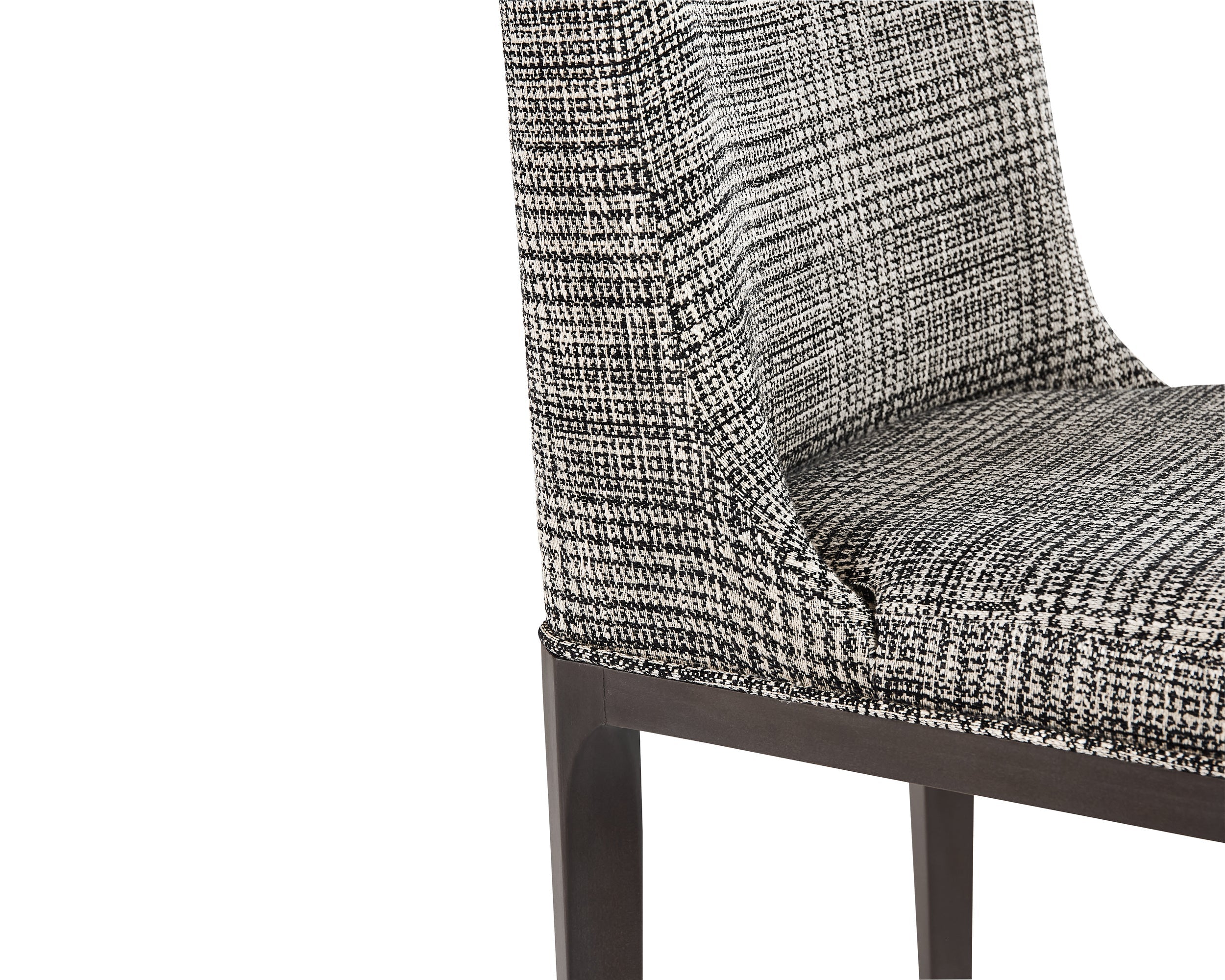 Elisa Dining Chair - Grey Oak  Naya Check Black