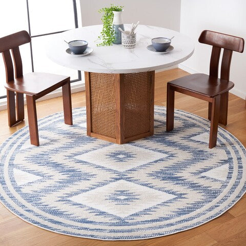 Safavieh Alamo 737 Rug, Alm737 - Ivory / Blue