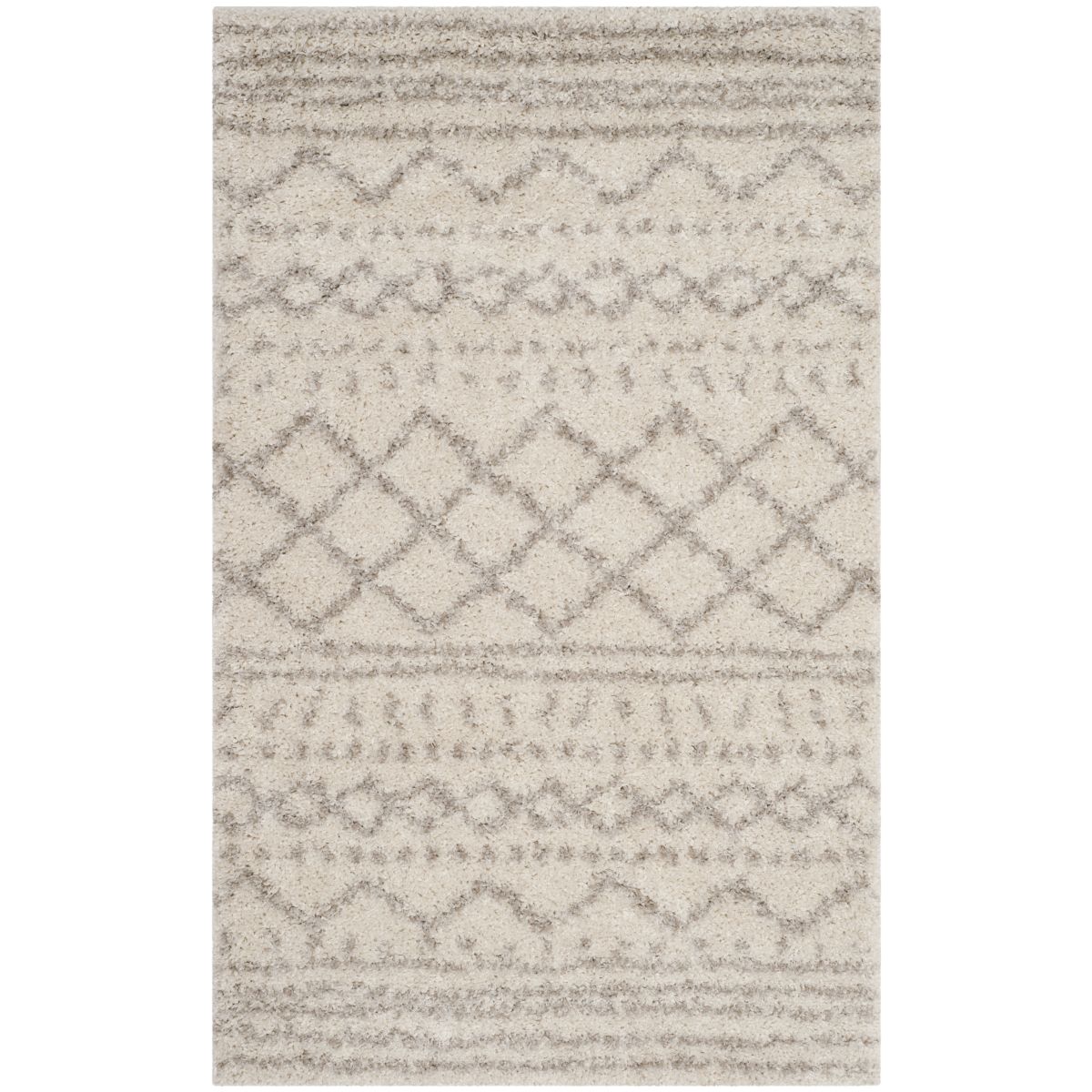 Safavieh Arizona Shag 741 Rug, Brown, ASG741 - Ivory / Beige