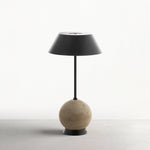 Beige Travertine/Rubbed Bronze