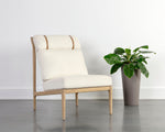 Elanor Lounge Chair - Light Oak  Altro White