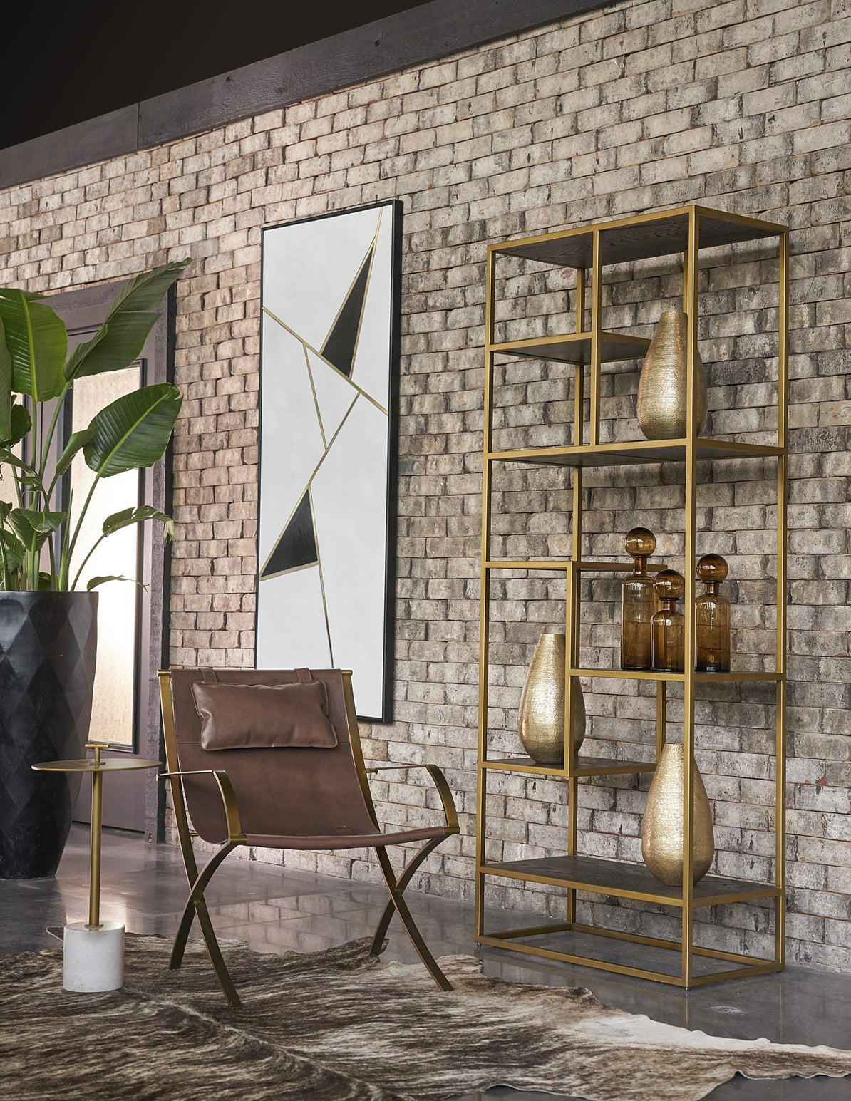 Geometric Relation - 72" X 30"  Black Floater Frame