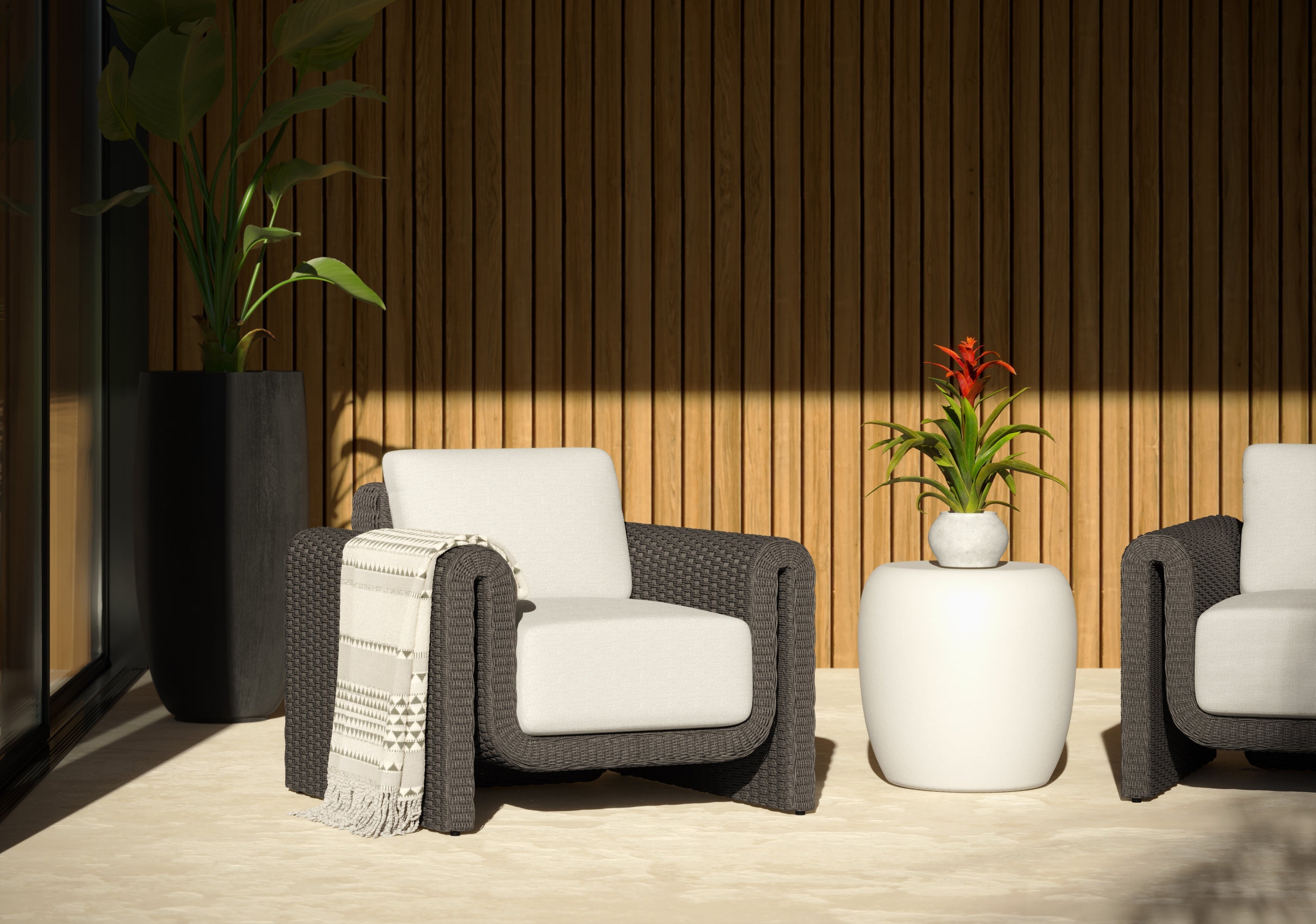 Iolite End Table - White