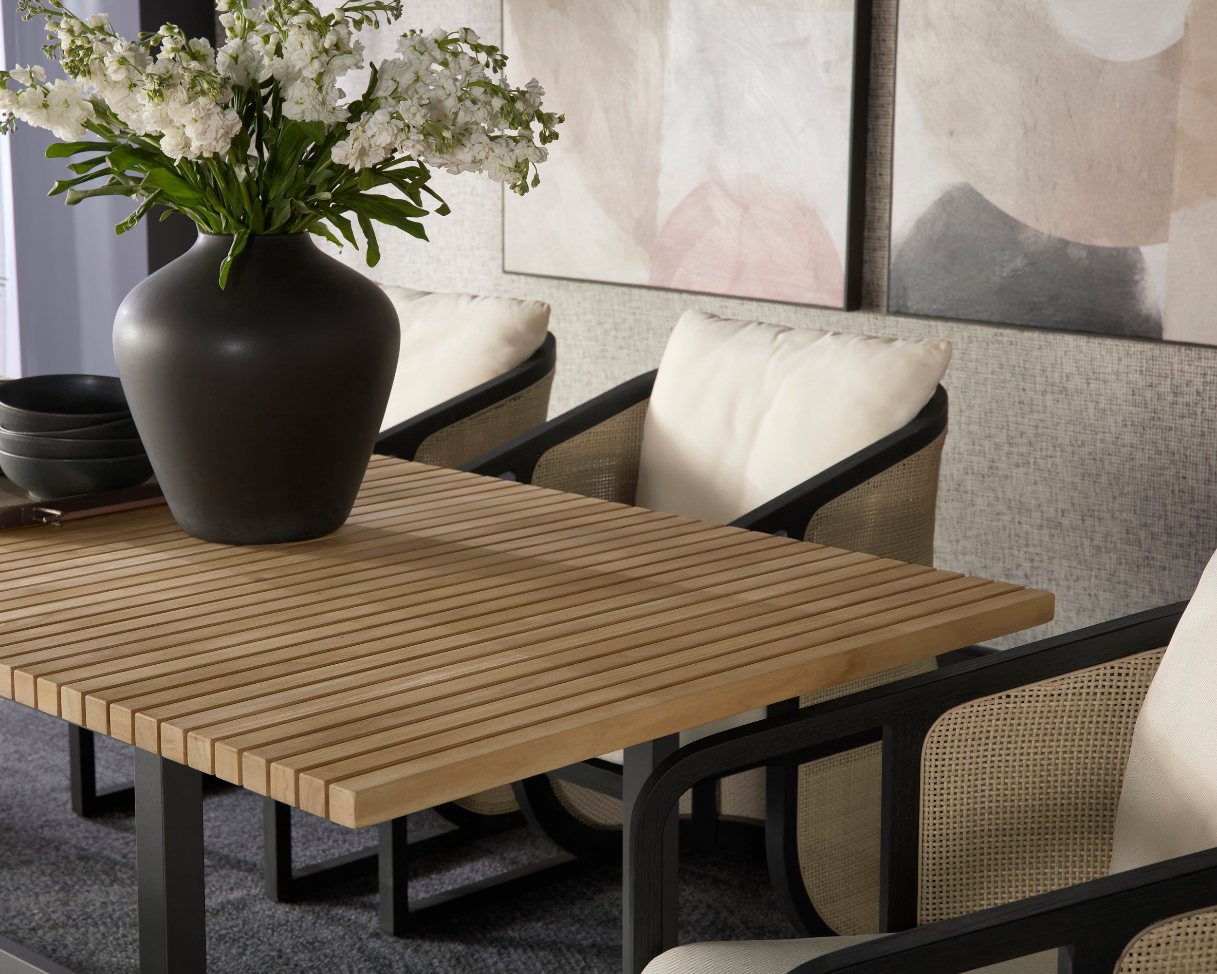 Geneve Extension Dining Table  Natural -