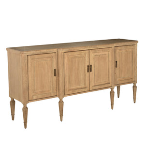 Gabby - Mathis Wood Sideboard - 3 Shelves, Rustic French Oak - SCH-176050