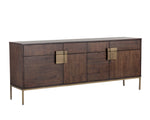Jade Sideboard - Antique Brass  Dark Mango