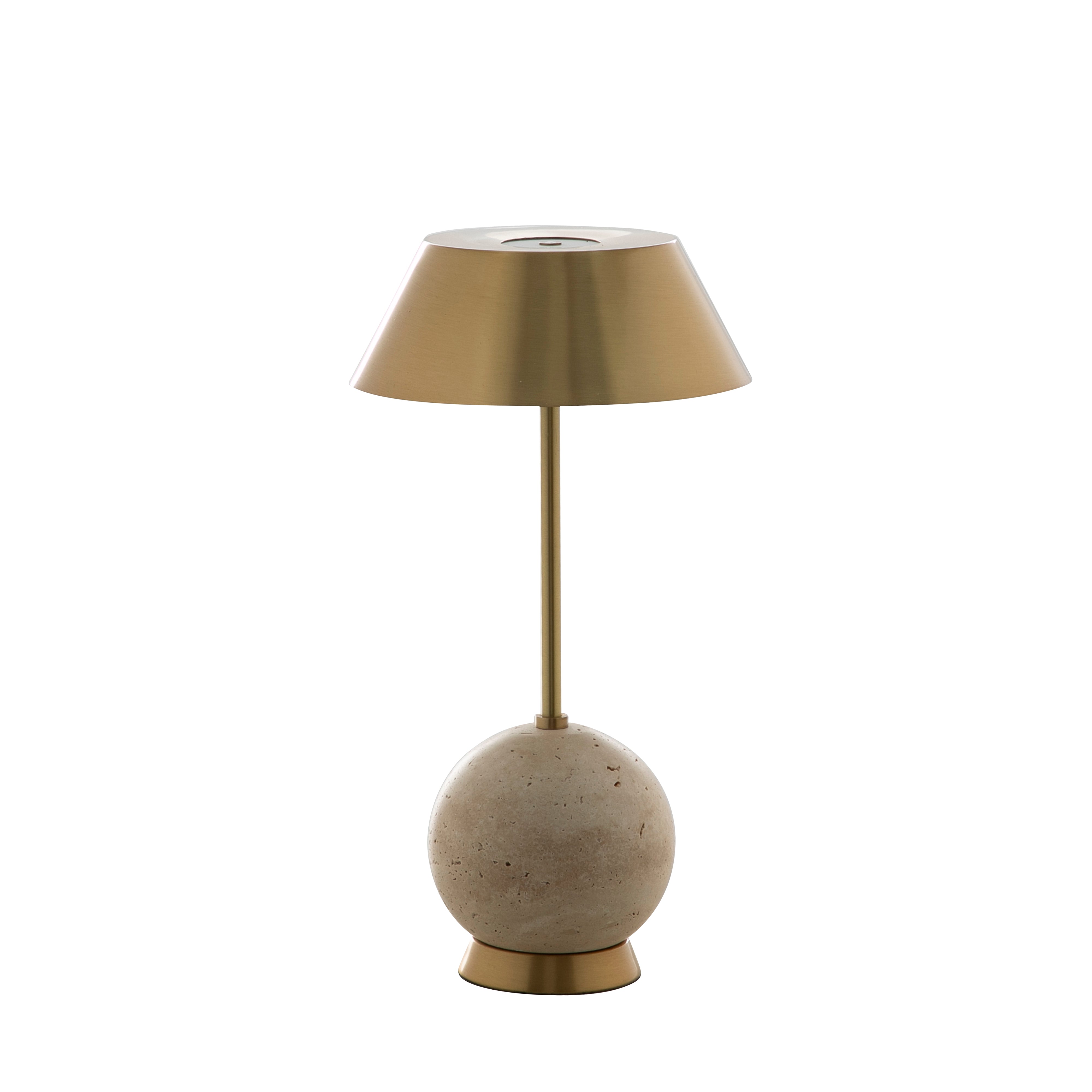 Antique Brass/Beige Travertine