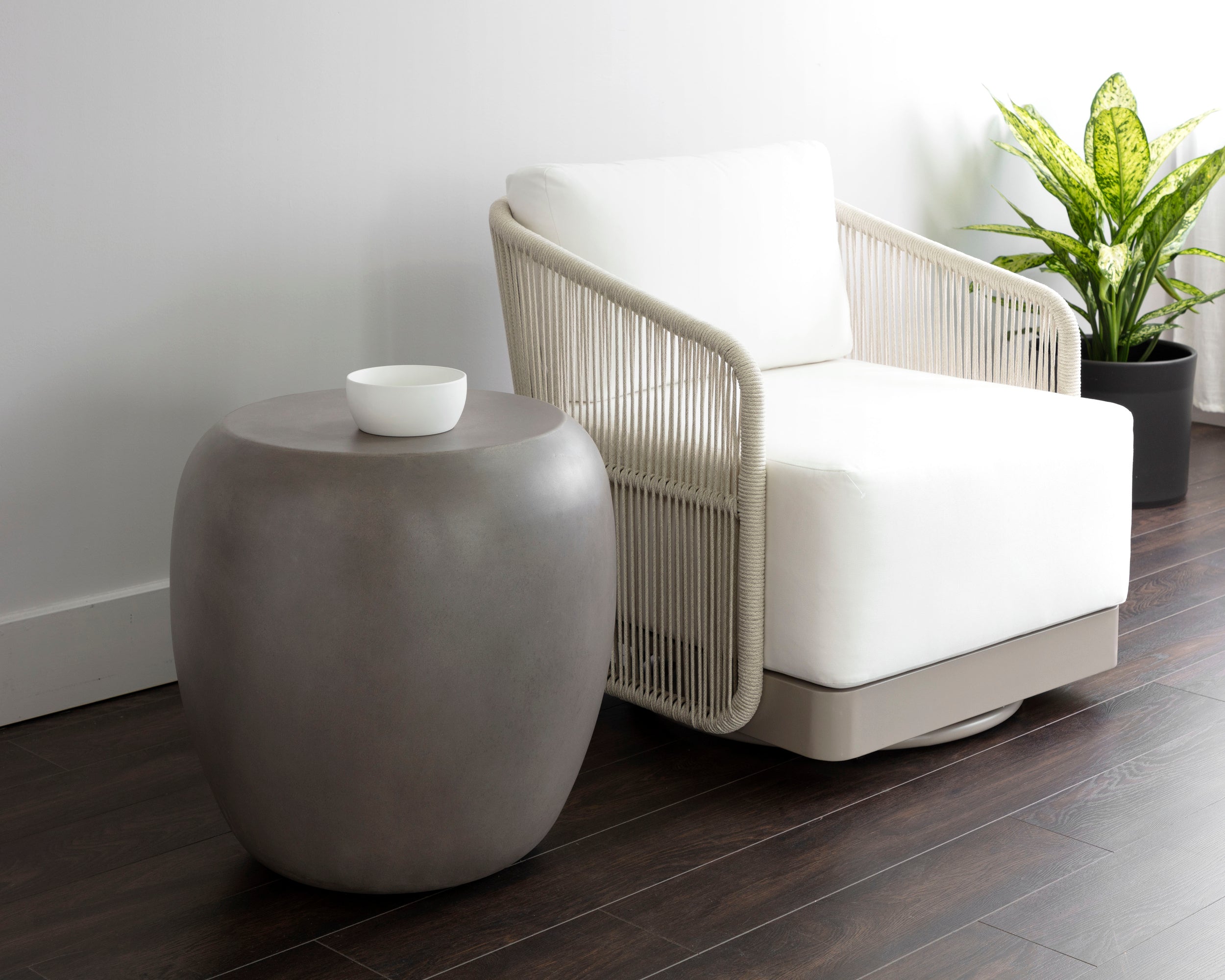Iolite End Table - Grey