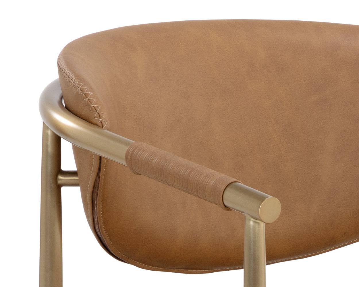 Heloise Dining Armchair - Milliken Cognac