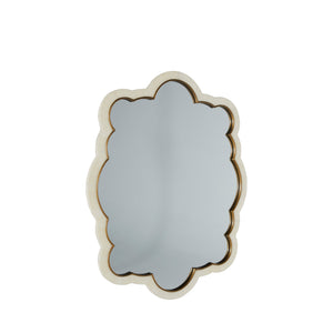 Gabby - Rianna Cloud Accent Mirror - Antique Brass Trim - SCH-175040
