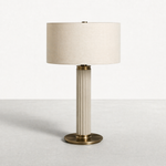 Beige Linen/Champagne Brass