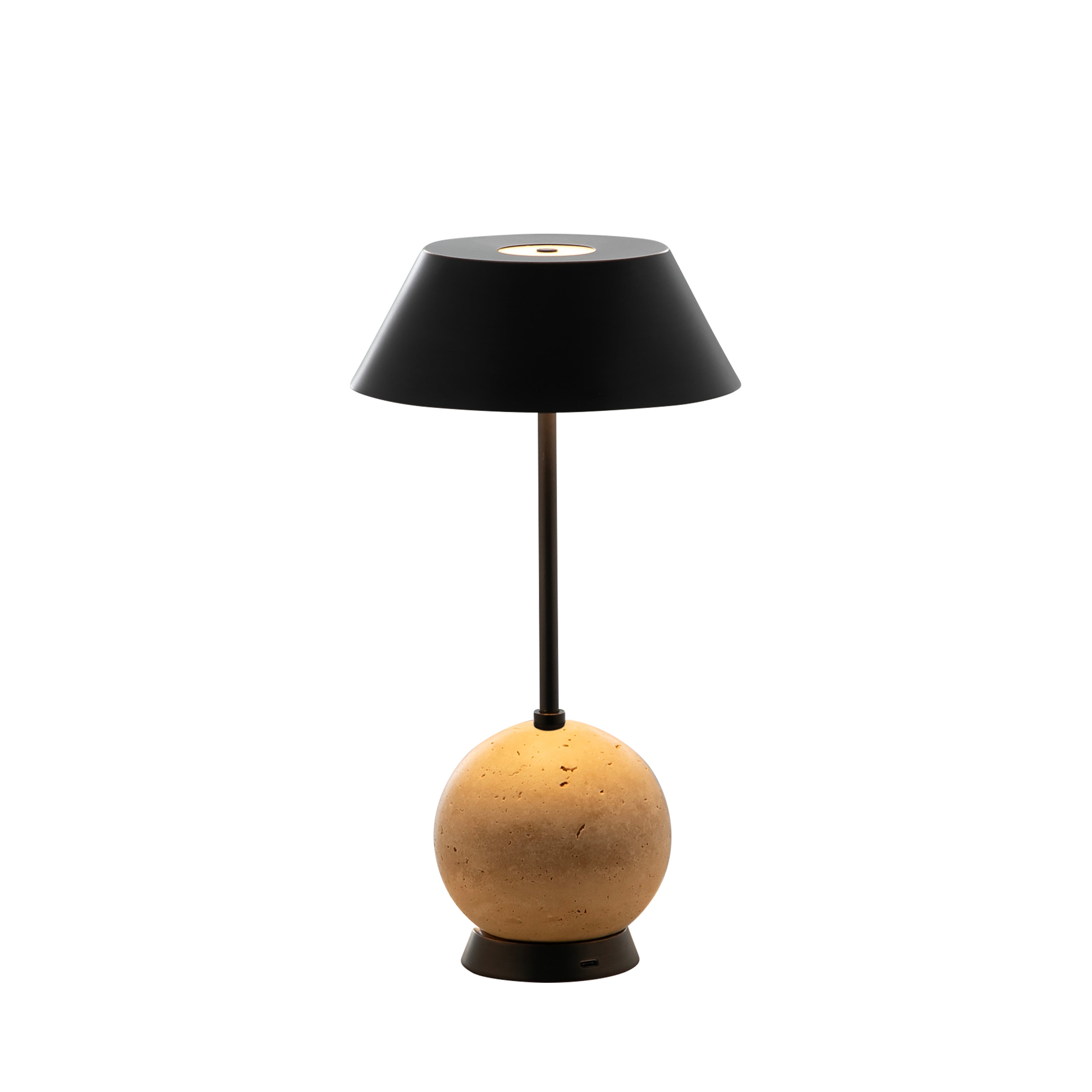 Beige Travertine/Rubbed Bronze