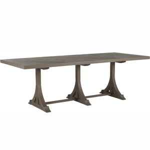 Gabby - Adams Mindi Veneer Rectangle Trestle Dining Table - Vintage Gray - SCH-167250