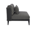 Ibiza Armless Chair - Charcoal  Gracebay Grey