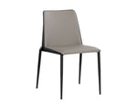 Renee Stackable Dining Chair - Dillon Stratus / Dillon Black