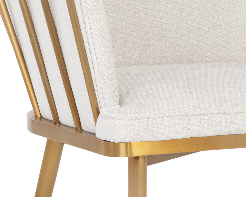 Caily Dining Armchair - Polo Club Muslin