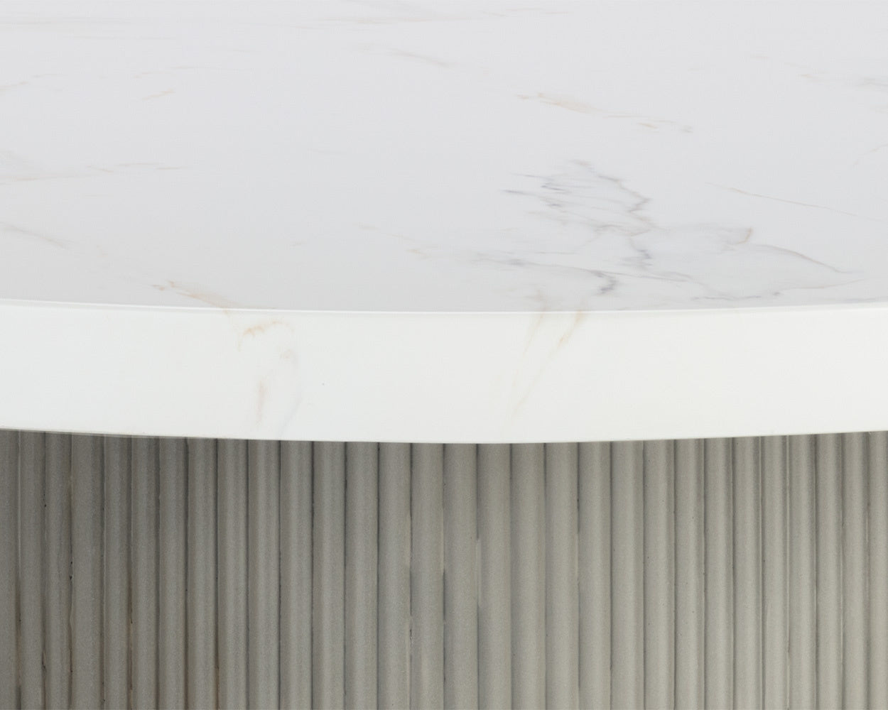 Nicolette Dining Table - 40"  Marble Look