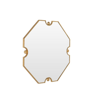 Gabby - Monet Octagonal Accent Mirror - Antique Brass, 34 in. H x 34 in. - SCH-175581