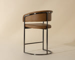 Marris Counter Stool - Gunmetal  Milliken Cognac