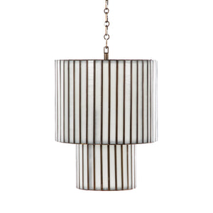 Gabby - Fulbright Iron Brushed Brass Two-Tiered Pendant - SCH-175018