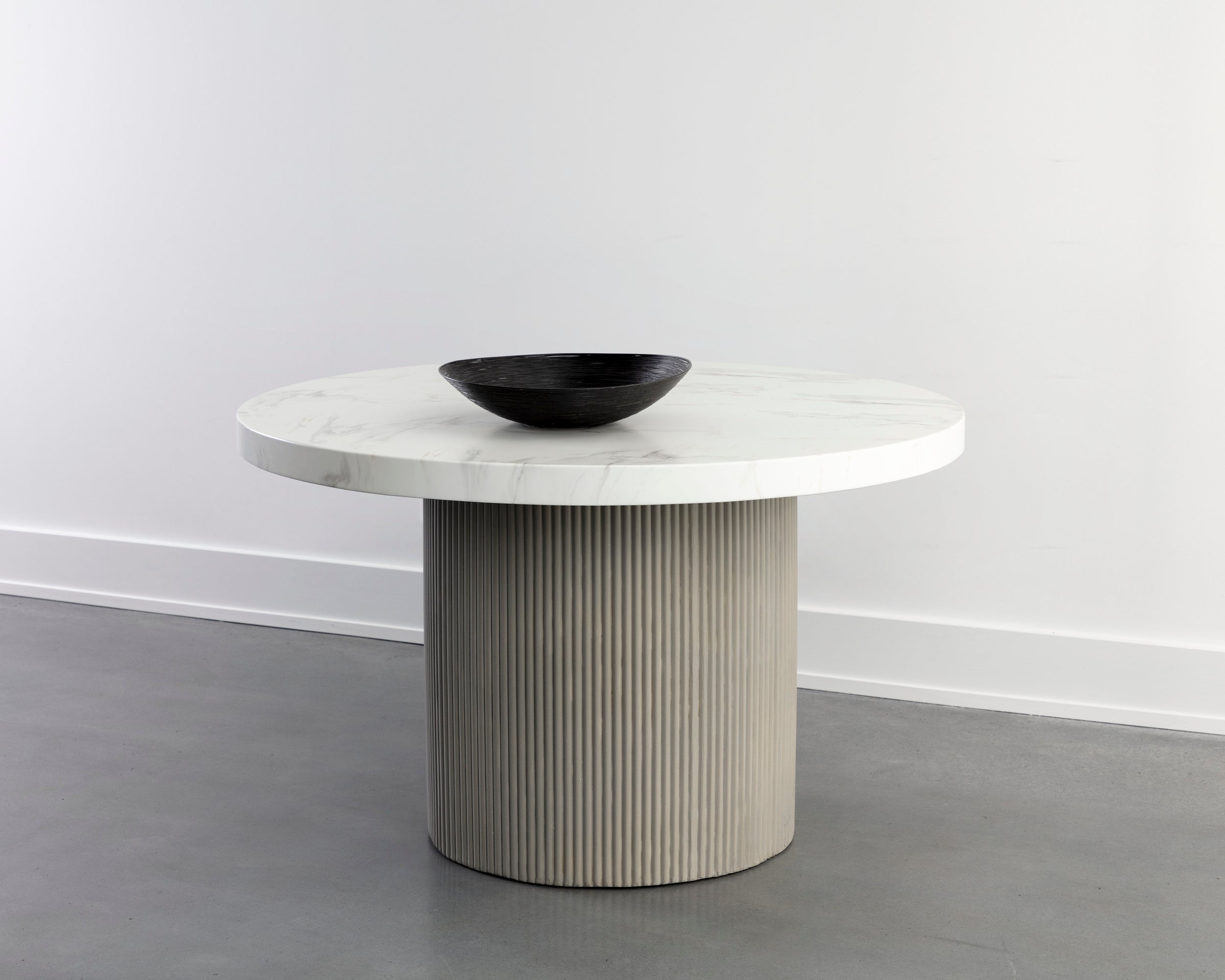 Nicolette Dining Table - 55"  Marble Look