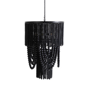 Gabby - Norton Metal Charcoal Matte Black Beads Chandelier - SCH-175183