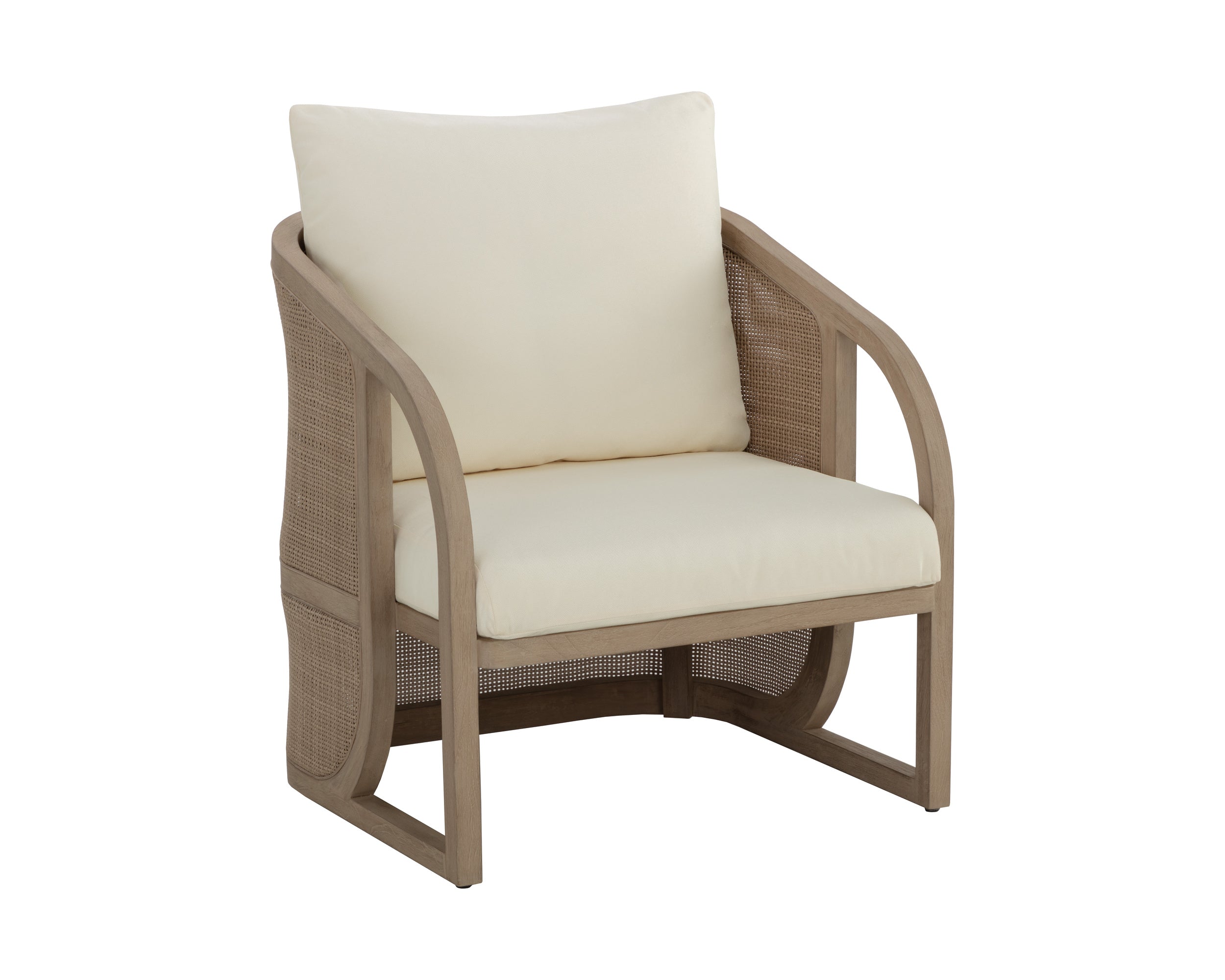 Palermo Lounge Chair - Drift Brown  Stinson Cream