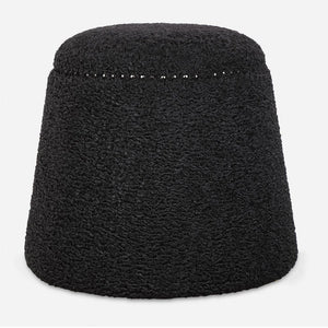 Uttermost Gumdrop Black Ottoman