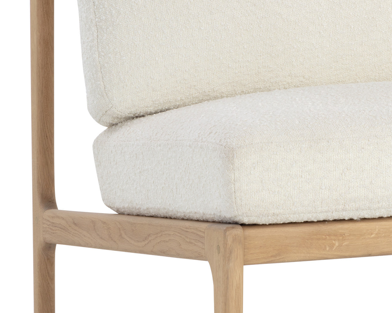 Elanor Lounge Chair - Light Oak  Altro White