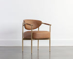 Heloise Dining Armchair - Milliken Cognac