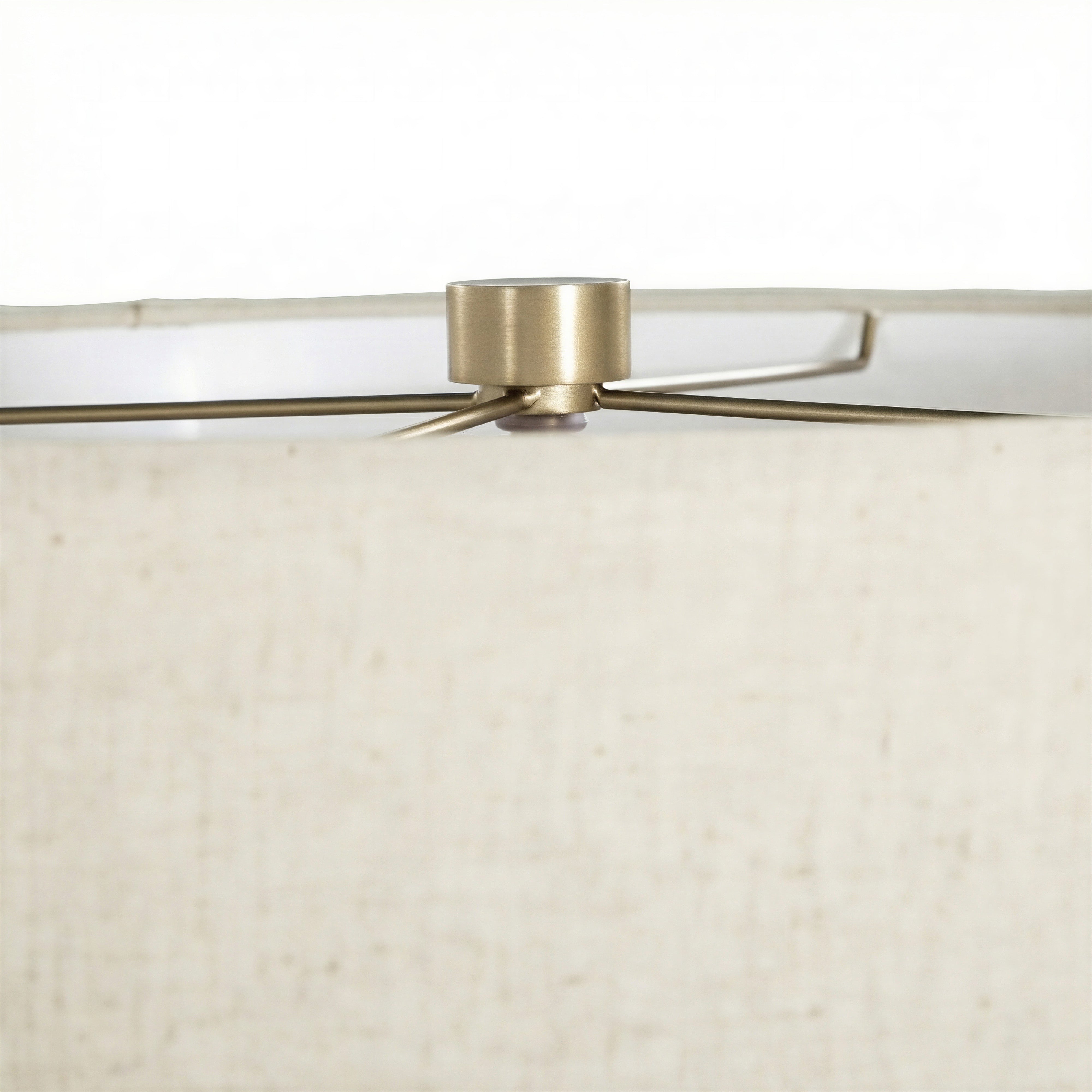 Beige Linen/Champagne Brass