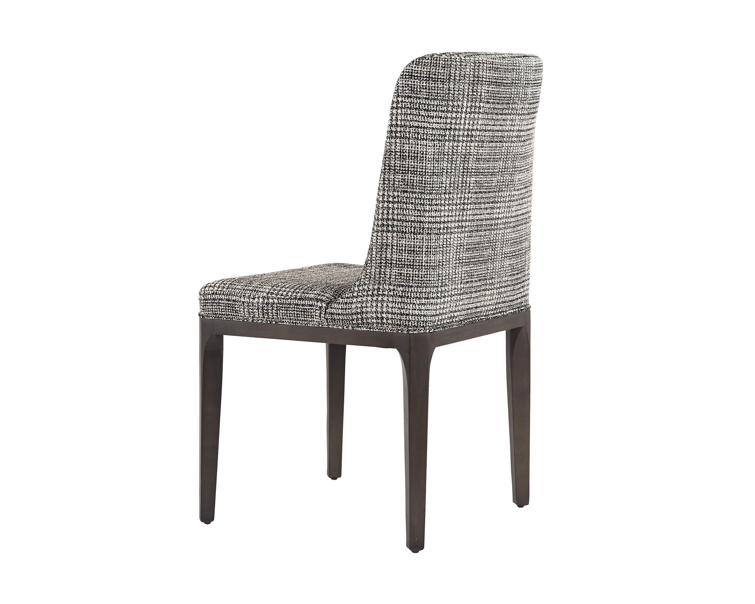 Elisa Dining Chair - Grey Oak  Naya Check Black