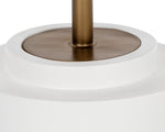 Marlowe Bistro Table - Antique Brass  White
