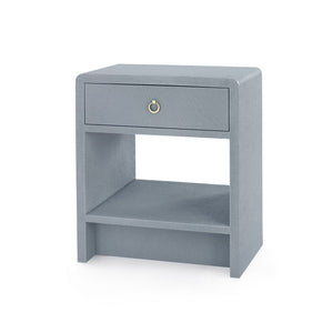 Villa & House - Benjamin Linen 1-Drawer Side Table - BEN-110-5196