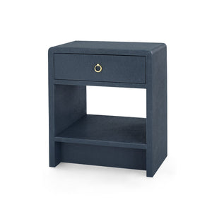 Villa & House - Benjamin Linen 1-Drawer Side Table - BEN-110-5198